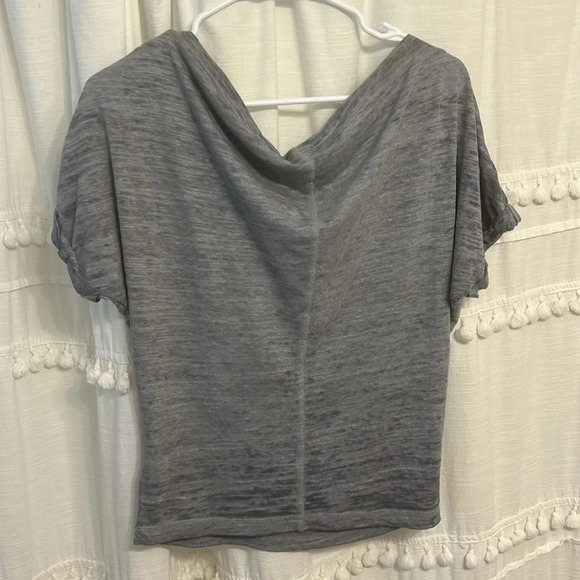 Free People We the Free Gray Scoop Neck Top XS - Picture 5 of 5